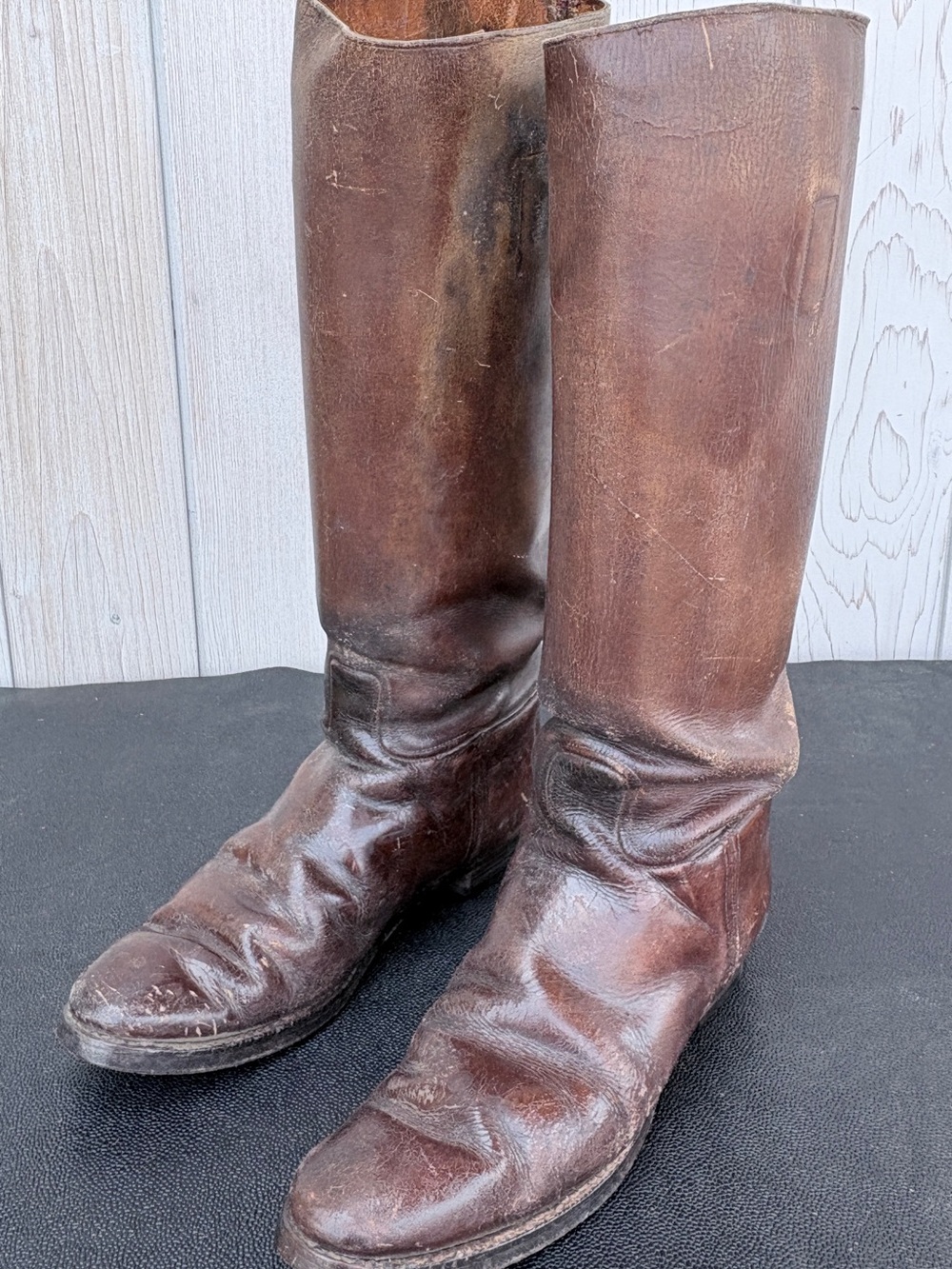 Vintage Leather Riding Boots
